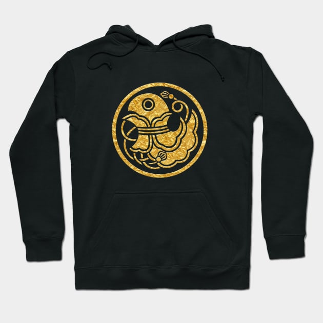 Japanese Mon Tori Crab Hoodie by Takeda_Art